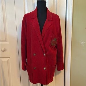 VINTAGE Ralph Lauren Red Women's Blazer